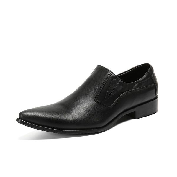 

dress shoes men's casual shoes, large real wedding comfortable boat 38-47, Black