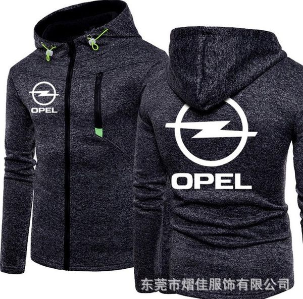 

men's hoodies & sweatshirts 2021 fashion men winter autumn mens motorcycle opel cotton casual zip male hooded coats, Black