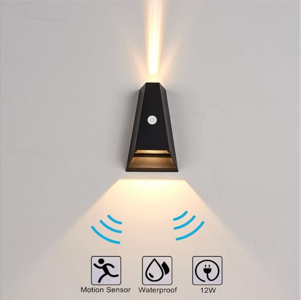 

wall lamp outdoor waterproof lights cree motion sensor sports safety path light