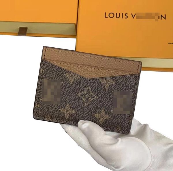 

designer card holder purse wallet men wallets leather card pocket women coin purses with bags lvlouisvitton bagvu, Red;black