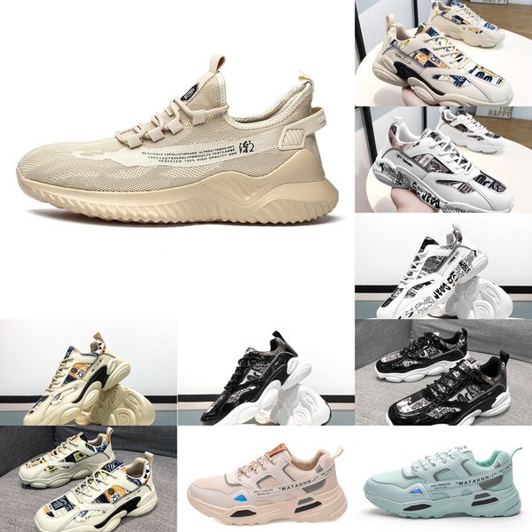 

fymi platform running shoes men for mens trainers white triple black cool grey outdoor sports sneakers size 39-44