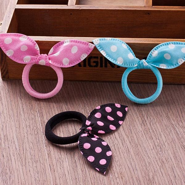 

hair accessories 50pcs/30pcs/20pcs cute tie polka dot ear baby girl fashion sweet summer headwear, Slivery;white