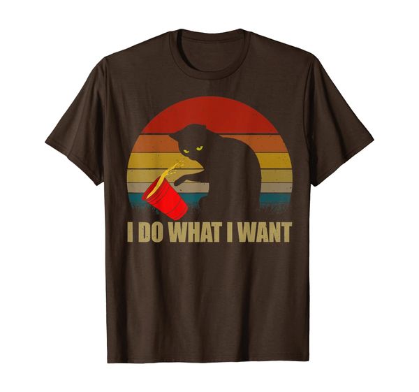 

cat i do what i want t-shirt, White;black