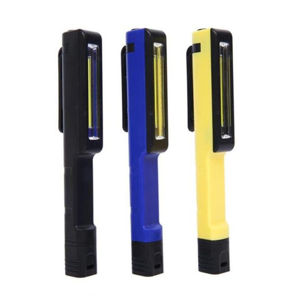 

bike lights cob led pocket pen torch magnetic inspection lamp light foldable outdoor sport bicycle camping hike p#