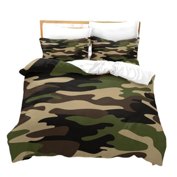 

bedding sets camouflage suit boys and girls duvet cover king  twin comforter covers with pillowcase gift