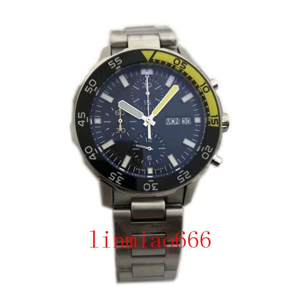 

luxury mens designer watches chronograph import quartz movement stainless steel band montre de luxe wristwatches, Slivery;brown