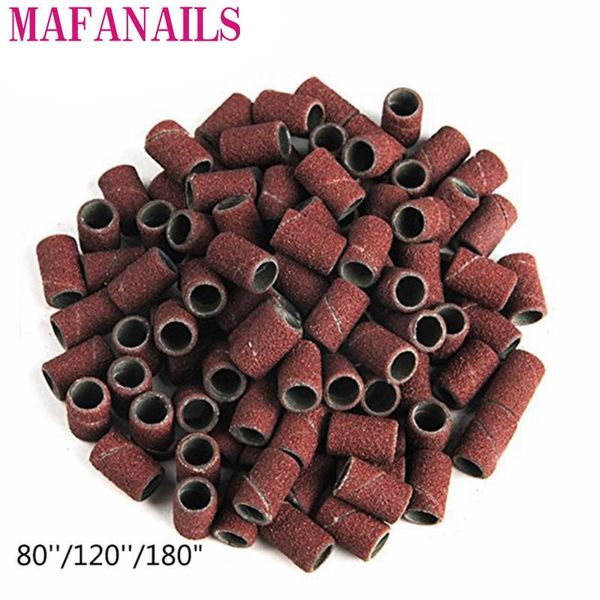 

100pcs 80''120''180"nail art sanding bands grinding head polishing nail band dedicated sand equipment, Silver