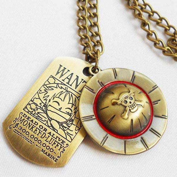 

pendant necklaces anime one piece choker necklace luffy straw hat men women gift jewelry accessories, Silver