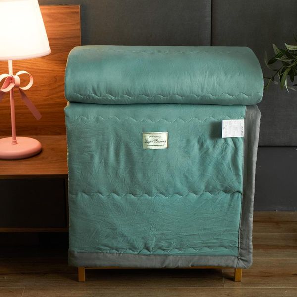 

comforters & sets cotton summer cool quilt toddler kids student dormitory plaid camping picnic blankets comforter queen king size