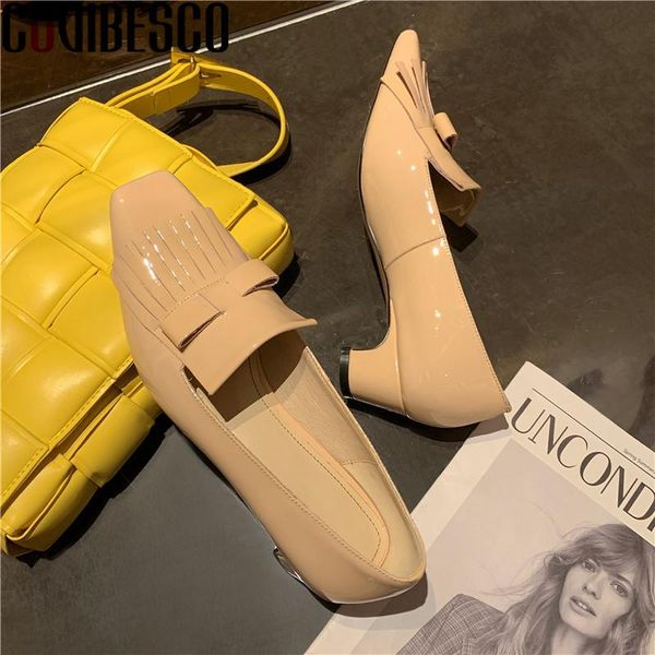 

dress shoes covibesco 2021 sweet butterfly knot women's fashion est genuine leather high heels pumps wedding office woman, Black