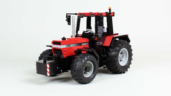 2021 Nuova Building Science and Technology Building Moc-54812 Farm Tractor Dump Dump Remote Assembly Assembly Toy Model Boy's Birthday Gift Q0624