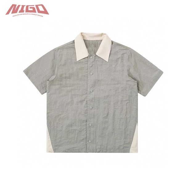 

men's polos nigo f 21ss loose short sleeve shirt tee code@f6, White;black