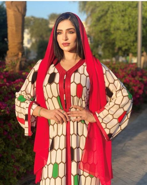 

african dress for women v-neck long sleeve plus size clothing ethnic, Red