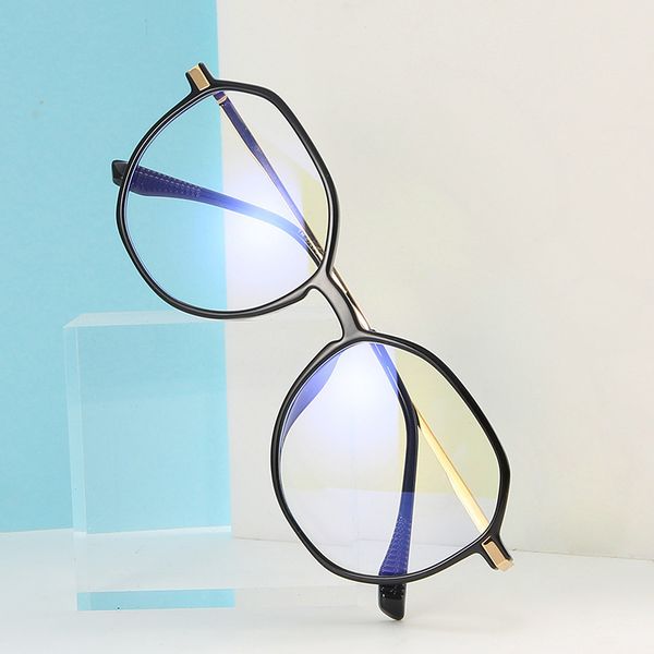 

transparent jelly color flat lens net red same 8926 computer goggles non mainstream blue tr90 glasses, White;black