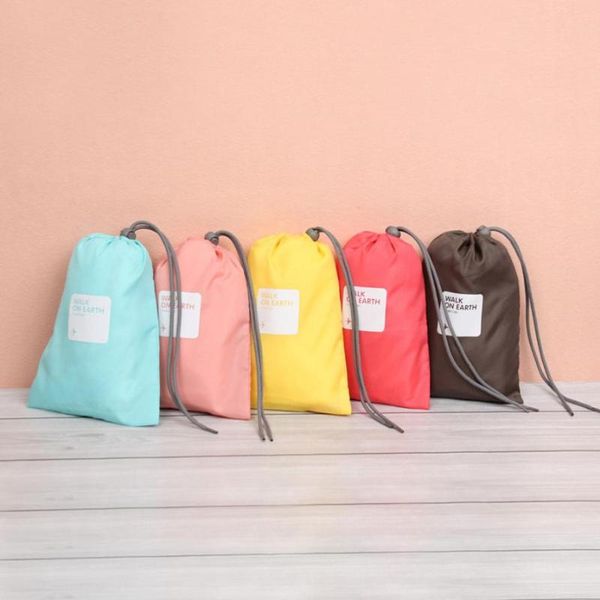 

storage bags 2021 4pcs waterproof nylon travel bag home drawstring organize pouch july26