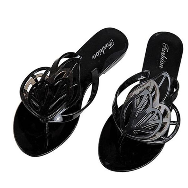 

slippers 2021 arrival summer women flip flops cool water garden sandals anti-slip zapatos femme casual soft bottom beach shoes, Black