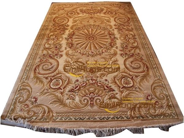

carpets handwoven wool french carpet about hand-knotted thick plush savonnerie rug 6.4' x 9.51'carpet 3d