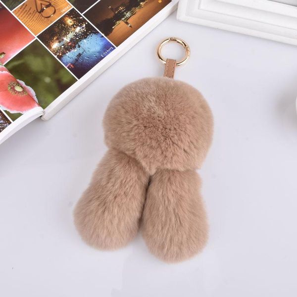 

keychains cute rex fur ears keychain e charm bag, Silver