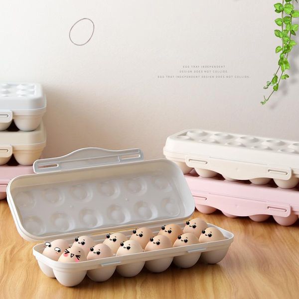 

storage bottles & jars kitchen egg box 18 grid food container organizer boxes for plastic multifunctional crisper