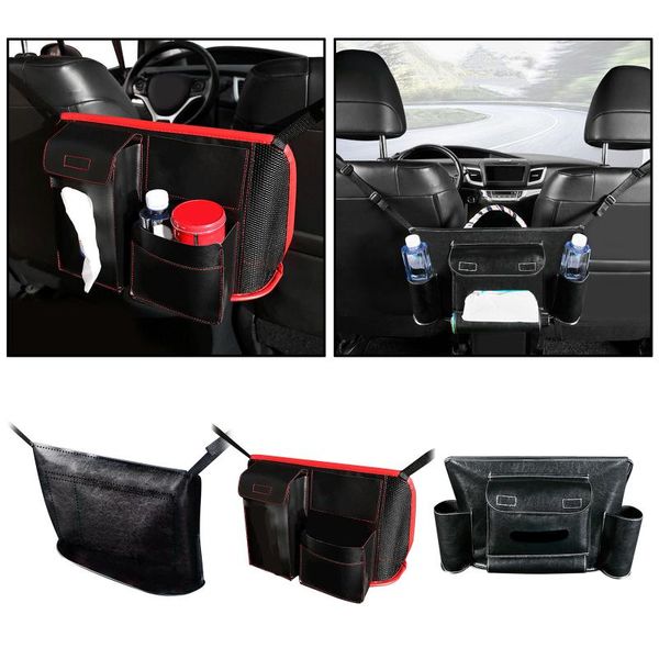 

car organizer net pocket handbag holder seat side back phone