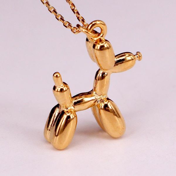 

pendant necklaces cute dog necklace women collars choker accessories stainless steel chains wholesale party, Silver