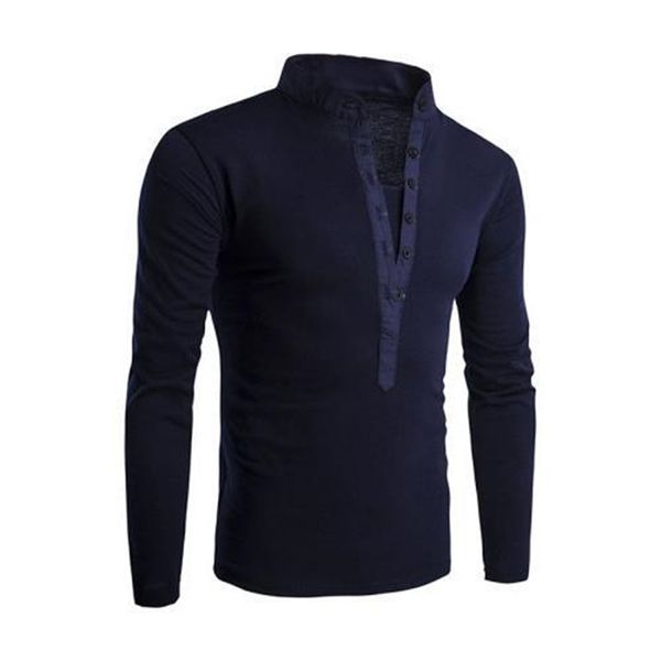 

fashion polo shirt fall 2021 stand collar men's long sleeve t-shirt, White;black