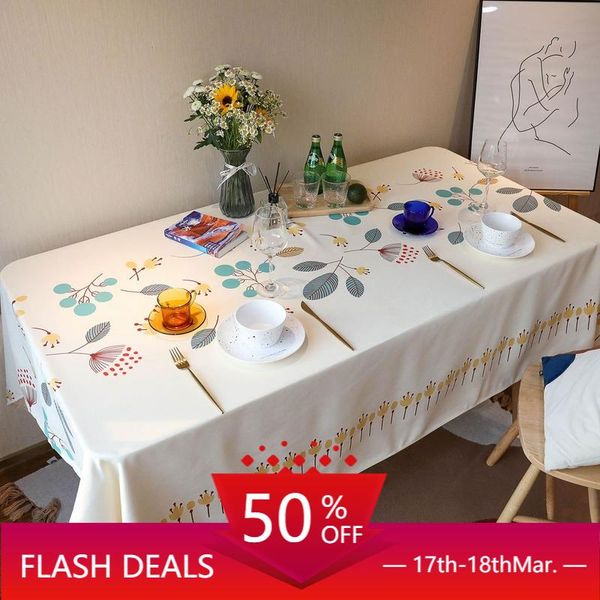 

tablecloth fabric fresh japanese pastoral style dining table coffee cloth internet celebrity cotton and linen simplicity