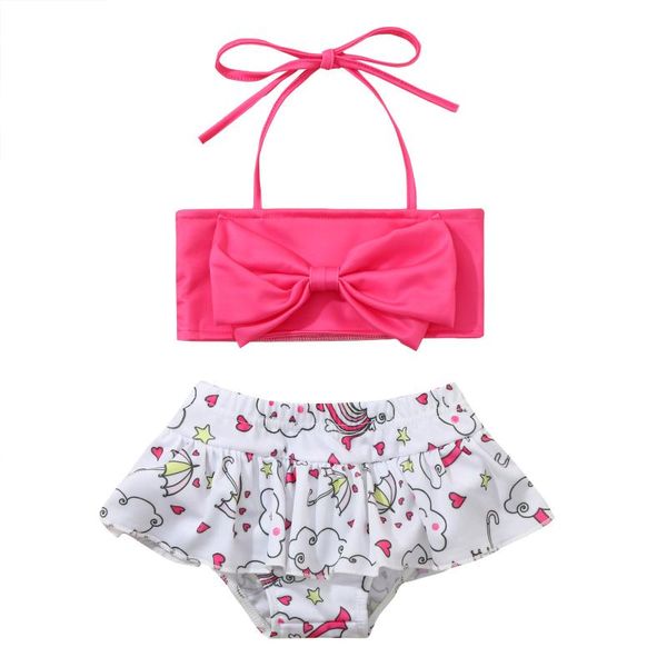 

baby clothes toddler kid girls two-piece summer strap swimwear swimsuit bathing suit set girl one-pieces, Black