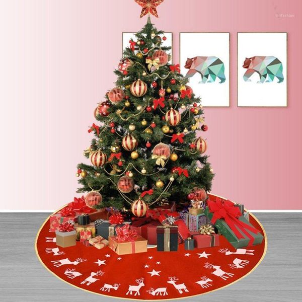 

christmas decorations tree skirts print linen xmas for props kerst decoratie11