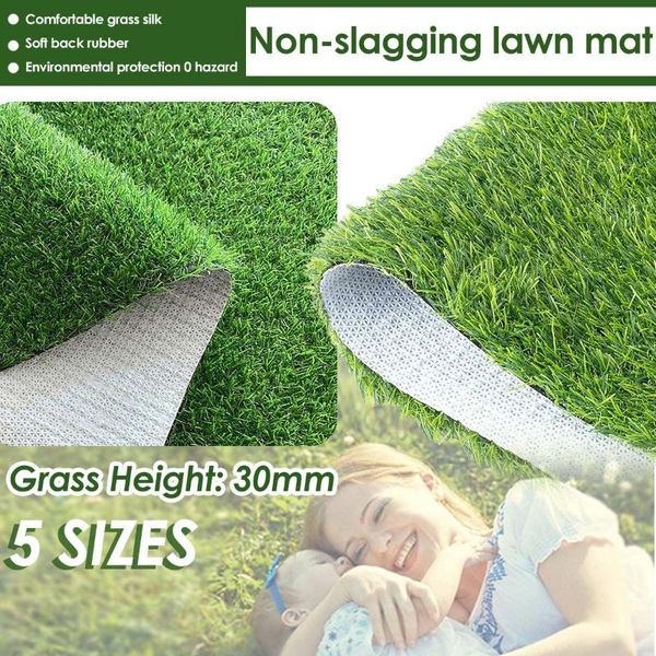 

decorative flowers & wreaths 3cm soft artificial lawn turf grass carpet simulation outdoor green for garden patio landscape