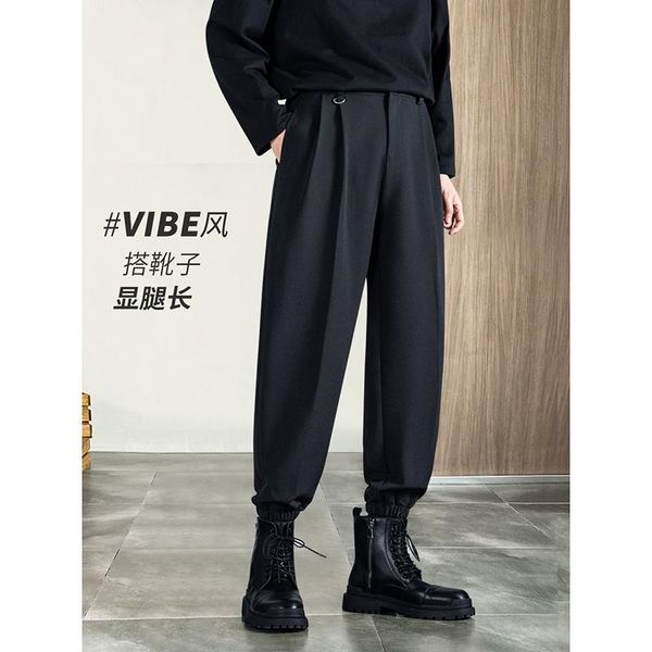 

men's pants korean fashion mens black loose jogger trends 2021 products stylish elegant streetwear cropped suits social dress