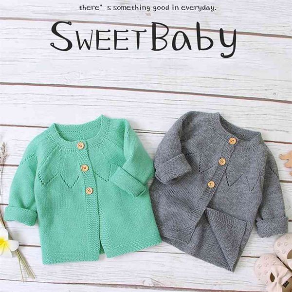 

autumn winter infant fashion kids boy girl long sleeve cardigan coat clothing baby boys girls hollow out knit jacket 210521, Blue