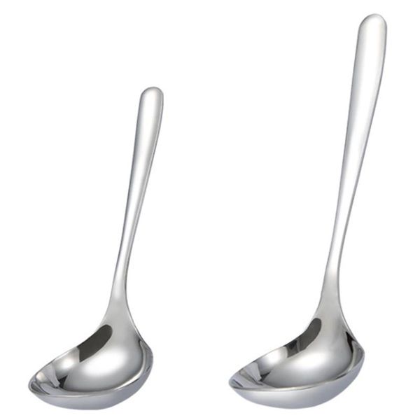 

spoons soup spoon thicken restaurant public rice household and stainless steel, 2pcs