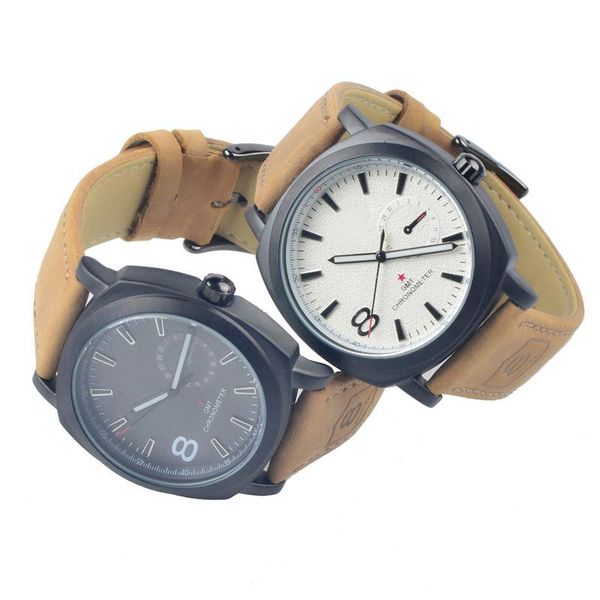 

wristwatches 2021 fashion quartz watch men watches military corium leather strap army wristwatch relogio masculino women, Slivery;brown