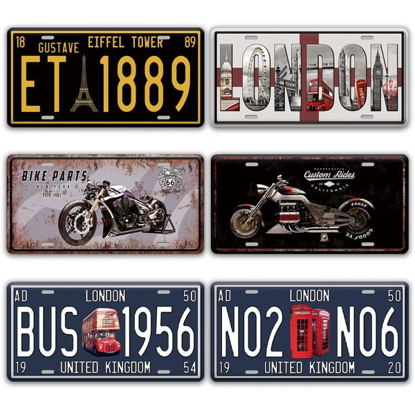 

beetle car welcome tin metal poster sign for room bedroom wall art painting by numbers license plate decor
