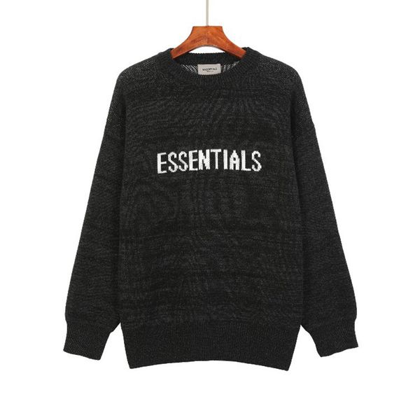 

4 colors 2021 mens designer hoodies four-color knitting sweater long sleeves hip hop o-neck pullover, Black