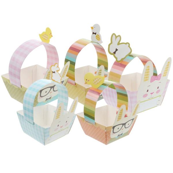 

25pcs easter packing box paper gift storage case party handbag wrap
