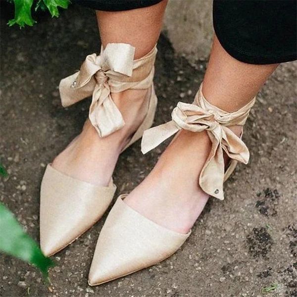 

summer ladies sandals fashion comfortable pointed flat women feet wrapped strap large size drop 2021, Black