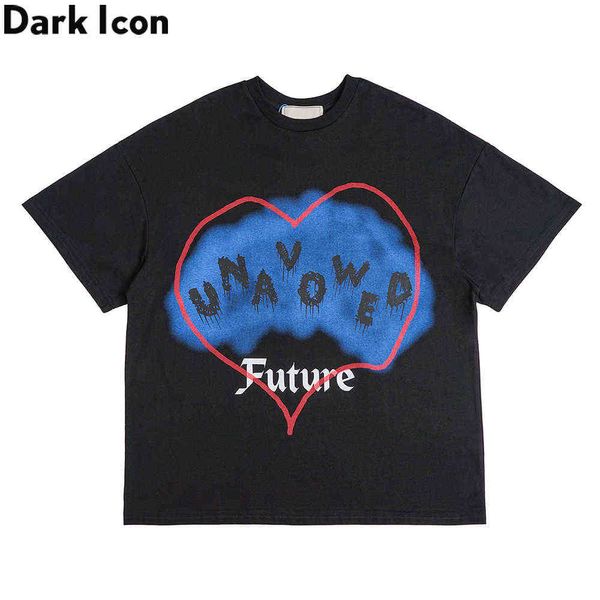 The Future Creative Hip Hop Tshirt Uomo Donna Estate T-shirt da uomo a maniche corte T-shirt in cotone Streetwear Abbigliamento 210603