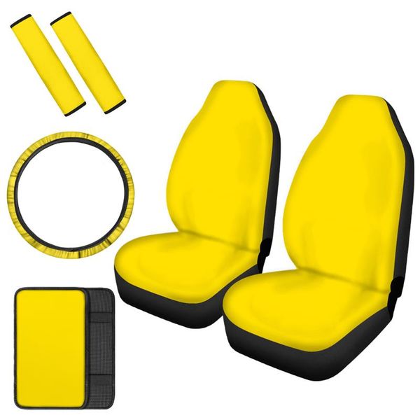 

car seat covers pinup angel pure color printed universal washable steering wheel cover center console pads soft seatbelt strap