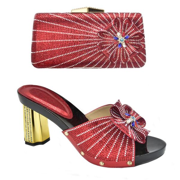 

shoes and bag for party wedding italian shoe set in women bride open toe ladies dress, Black