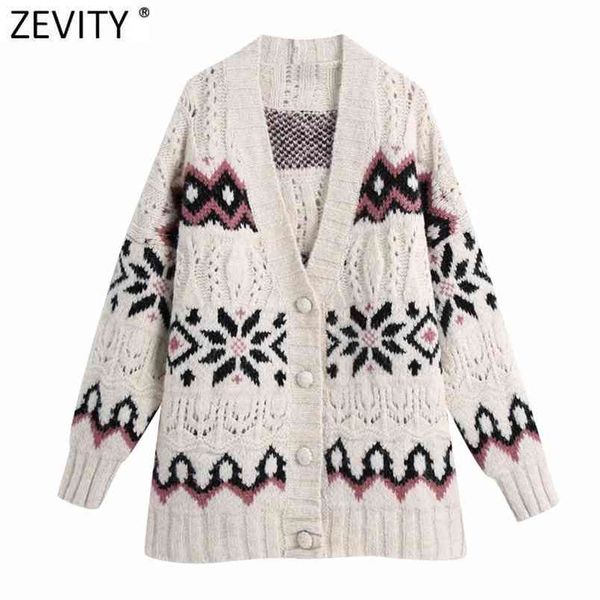 

women vintage v neck flower pattern jacquard cardigans knitting sweater female chic long sleeve hollow out s651 210420, White;black