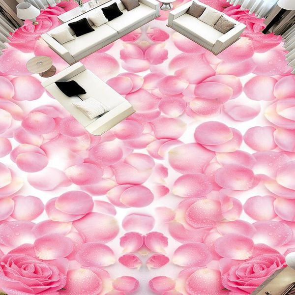 

wallpapers [self-adhesive] 3d flowers and petals 1916 floor wallpaper mural wall print decal murals