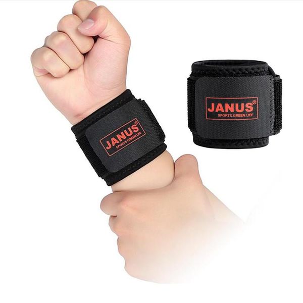 

wrist support weightlifting training protector badminton tennis sports wristband bodybuilding barbell dumbbell fitness, Black;red