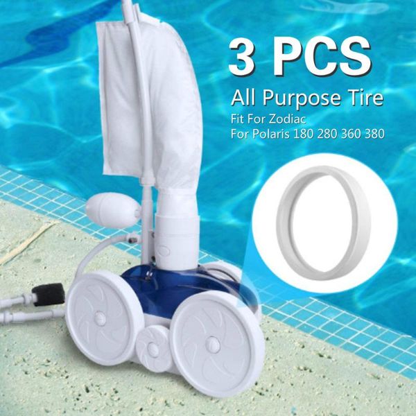 

pool & accessories 3pcs cleaner all purpose tire c10 c-10 replacement for zodiac polaris 180 280 360 380 clean machine