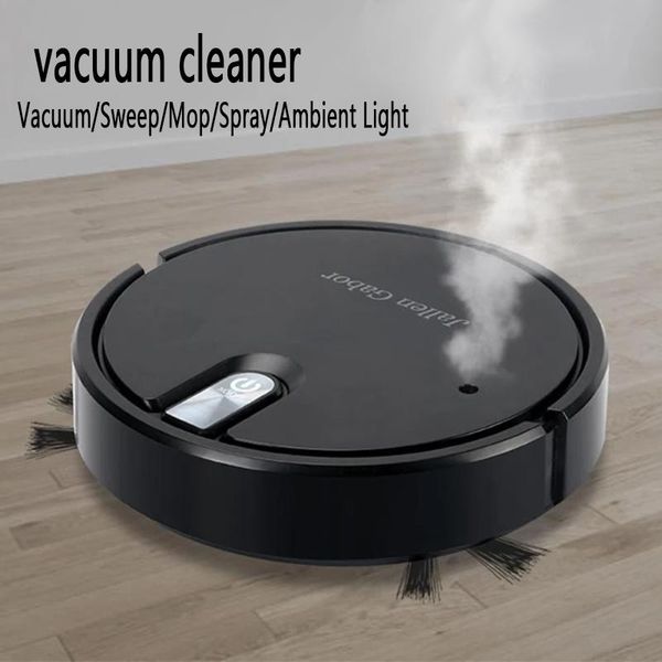 

vacuum cleaners cleaner robot household 4-in-1 lazy cleaning machine usb rechargeable dry wet mop sweeper with spray appliances