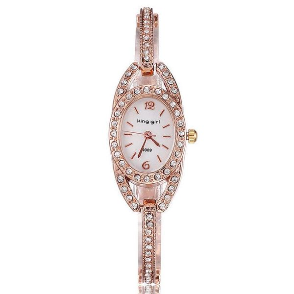 

wristwatches fashion trend bracelet watch female student diamond quartz, Slivery;brown