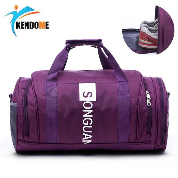 

outdoor bags waterproof nylon sports men women gym with shoes pocket training travel hiking handbag yoga duffel mochila bolso