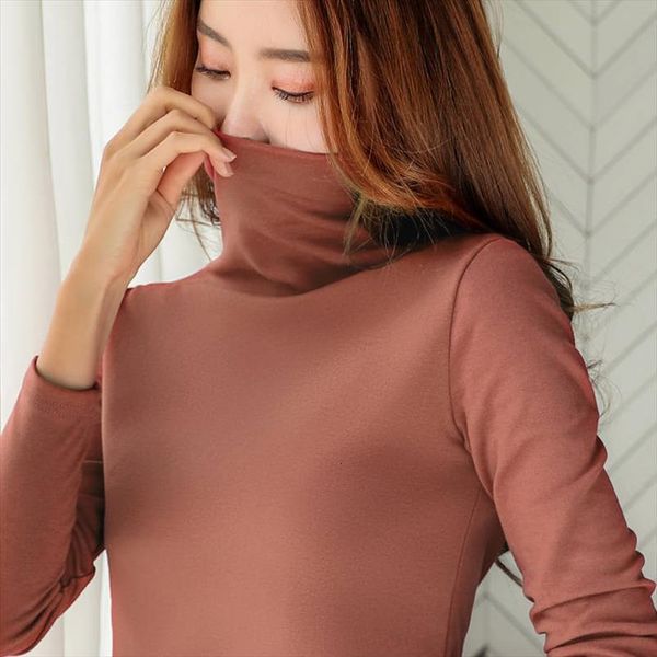 

autumn winter turtleneck warm womens sweater elastic bottoming all match pullover basic long sleeve soft fit women, White;black