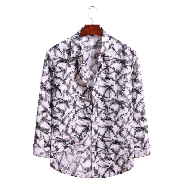 

men's shirt short sleeve hawaiian flower youth large men's shirt al016, White;black
